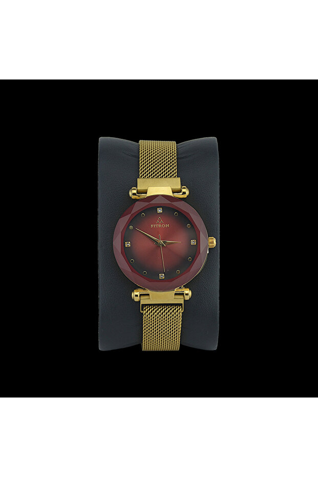 KVOGUES BIG MAGNETIC 9141 L RED DIAL - WOMEN'S QUARTZ