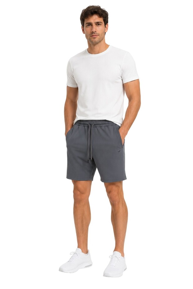 Men's Knitted Bermuda Anthracite Shorts 64535