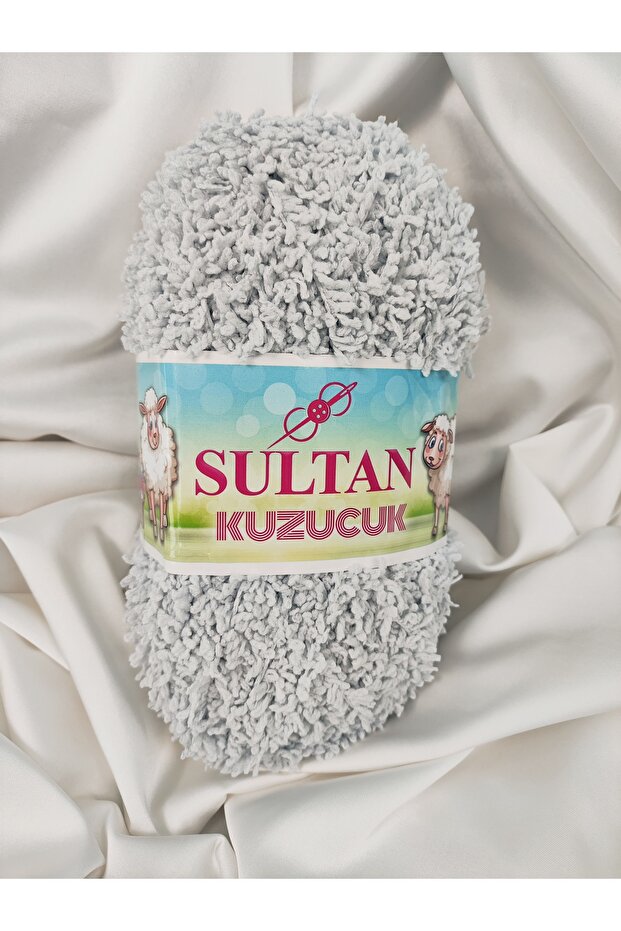 Kuzucuk Anakuzusu Light Gray Hand Knitting Yarn 100Gr. (1 Piece) - Color: 710