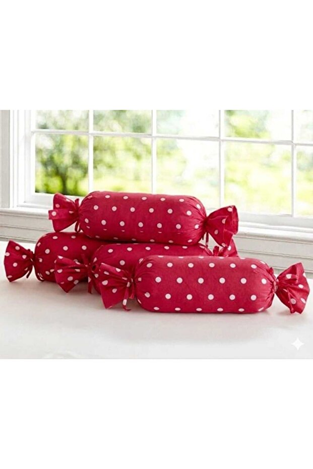 Polka Dot Candy Pillow Decorative Throw Pillow