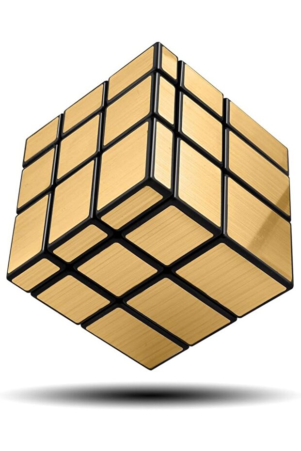 مكعب مرآة 3×3، لعبة ألغاز سريعة، قطع مرآة ذهبية، قابلة للتشكيل، تحدي محفز، مناسبة لجميع الأعمار