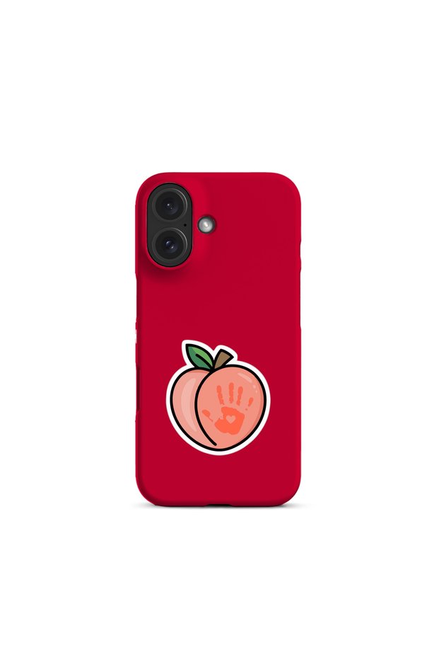 iPhone 17 Compatible Peach Design Phone Case
