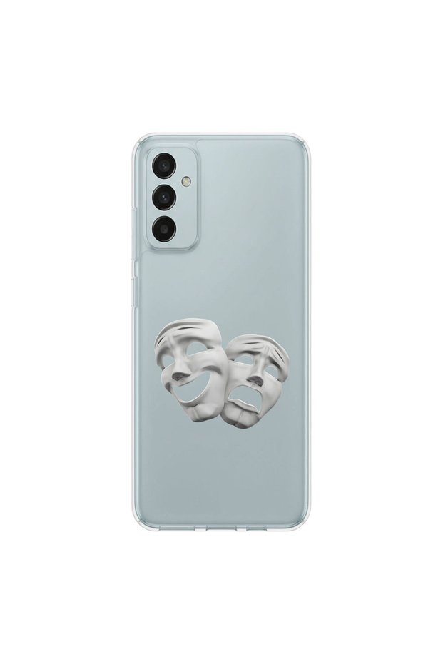 Samsung Galaxy M23 Compatible Aesthetic Face 6 Design Transparent Case
