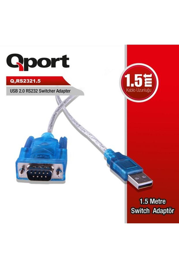 Qport q-rs232 1.5meter usb 2.0-rs232 converter