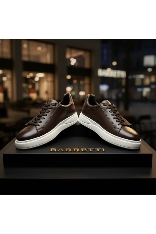 Arka Floter Leather Brown Sneaker