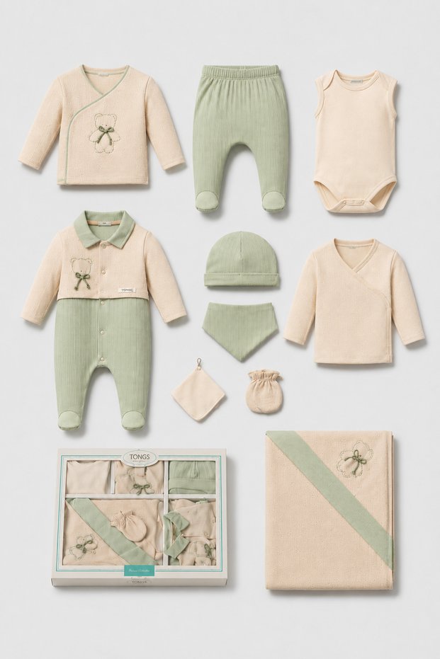 Newborn Baby Boy Hospital Release Set of 10