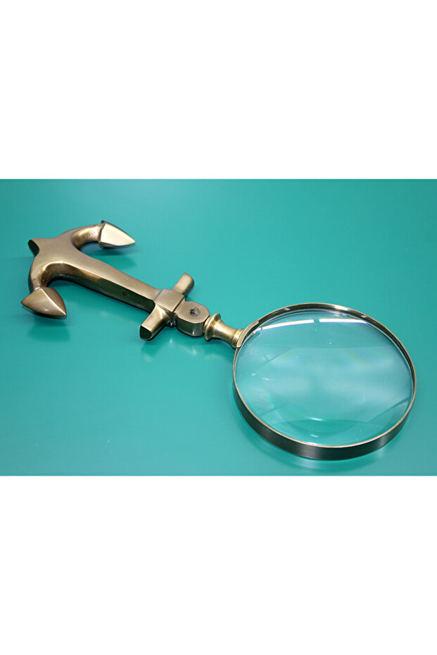Brass making capa style handled magnifier for office home office gift