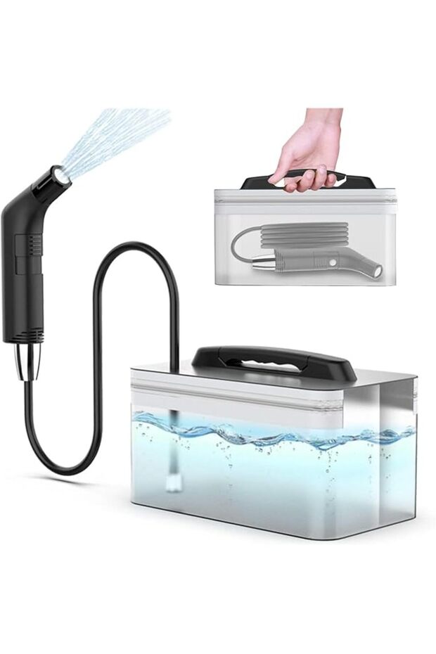 Portable Travel Bidet, Handheld Soft Pressure Sprayer for Bathroom, rv Car and Outdoor Camping