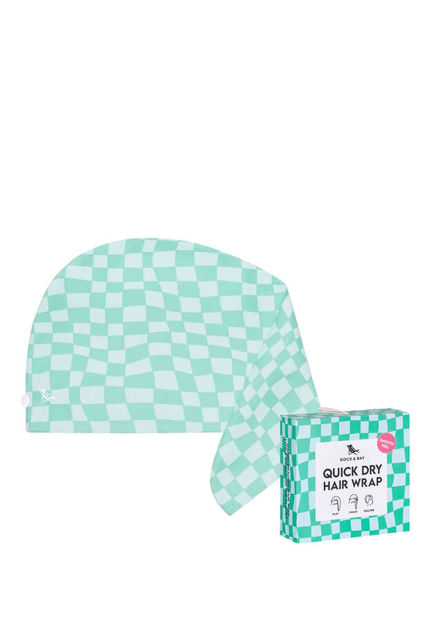 Design Check Mate Women's Hair Towel