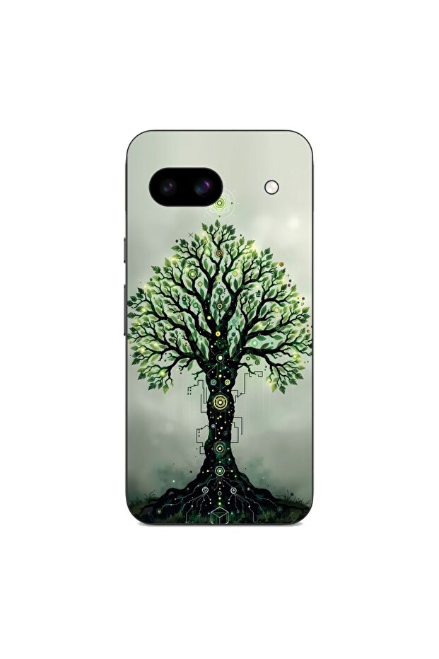 Case compatible with Google Pixel 8A Silicone Gel Tpu Pattern Mystical Tree