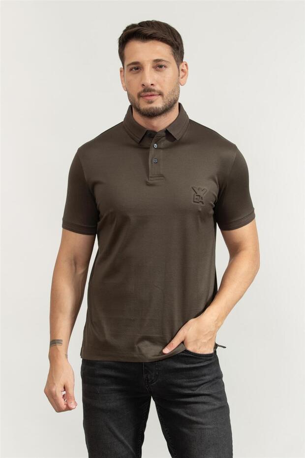 Men's Polo Neck T-Shirt Black