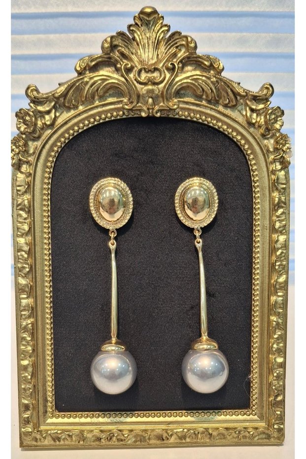 Gray Cherry Earrings