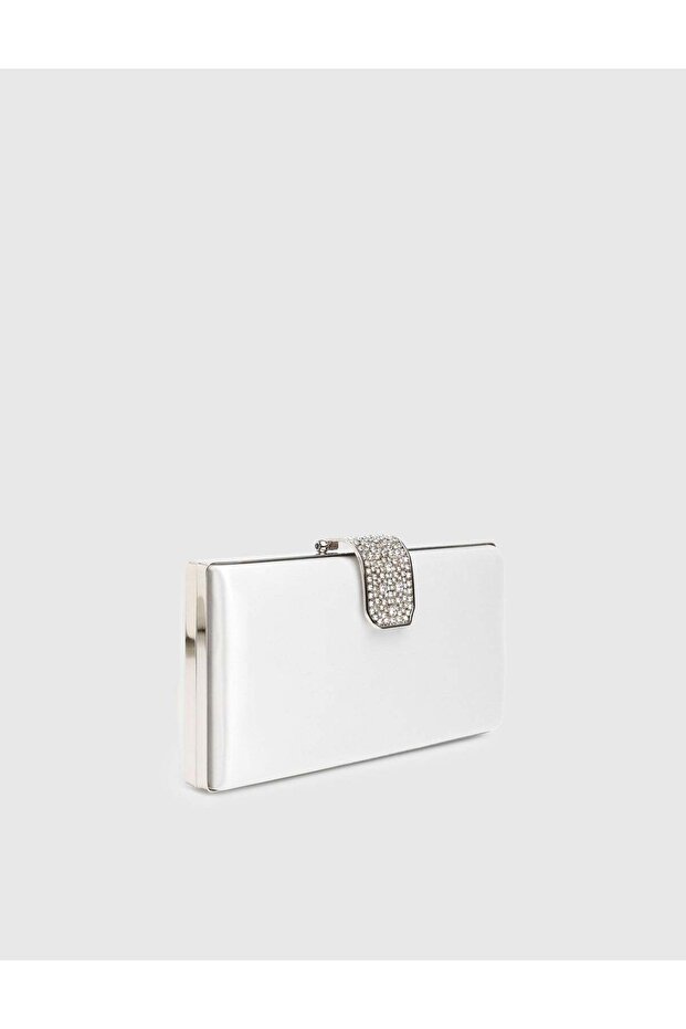 Nivelle Satin Leather Women's White Handbag