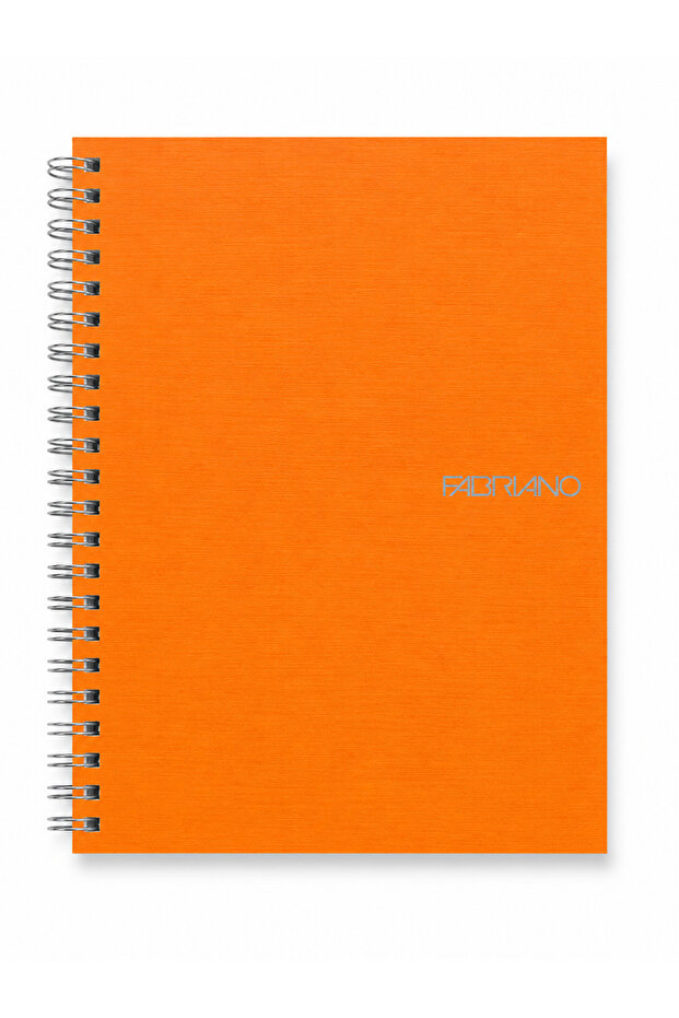Quaderno'Bio Spiralato' A5 70 Yaprak Kareli Spirali - Orange