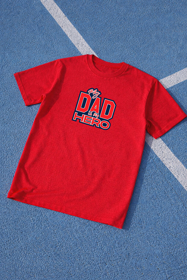 Dad T-Shirt Father's Day Oversize 100% Cotton Printed Men's T-Shirt Comfortable Fit