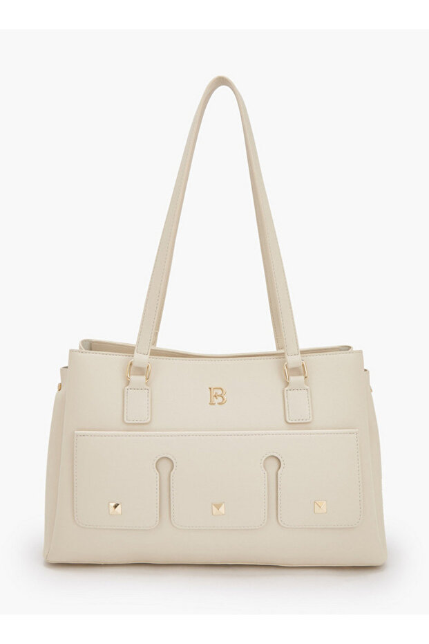 Solid Tote Bag with Double Handle