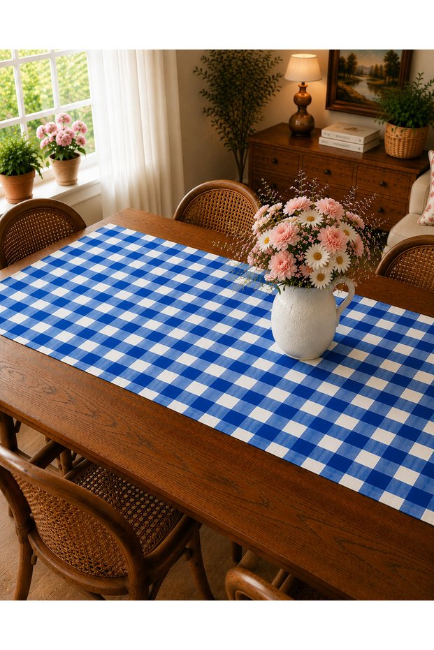 Checkered Runner Tablecloth 40X110