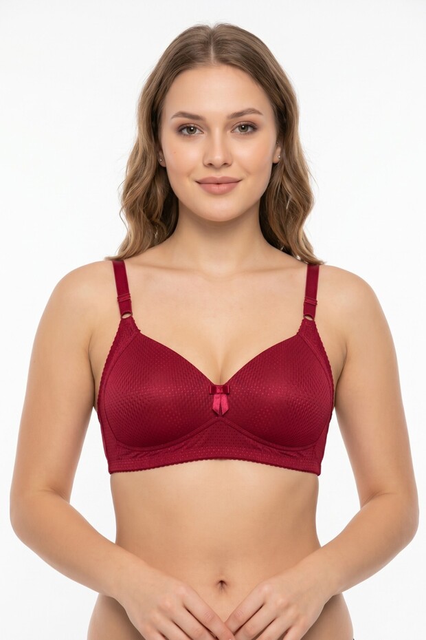 Women's C Cup Silicone Wire-Free Gathering Bra Bgl-St05414