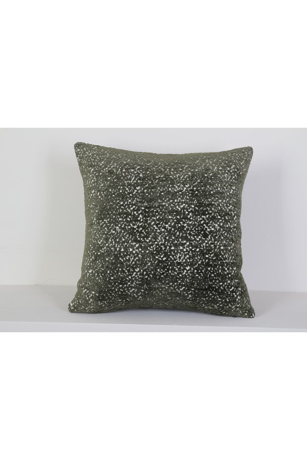 Modern Textured Velvet Decorative Throw Pillow Cover Khaki Green