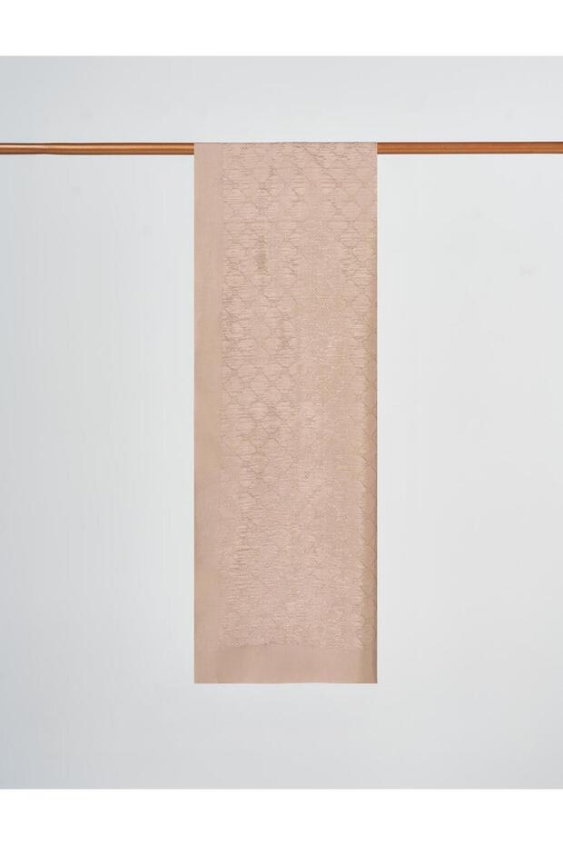 Patterned Cotton Shawl Beige - 1