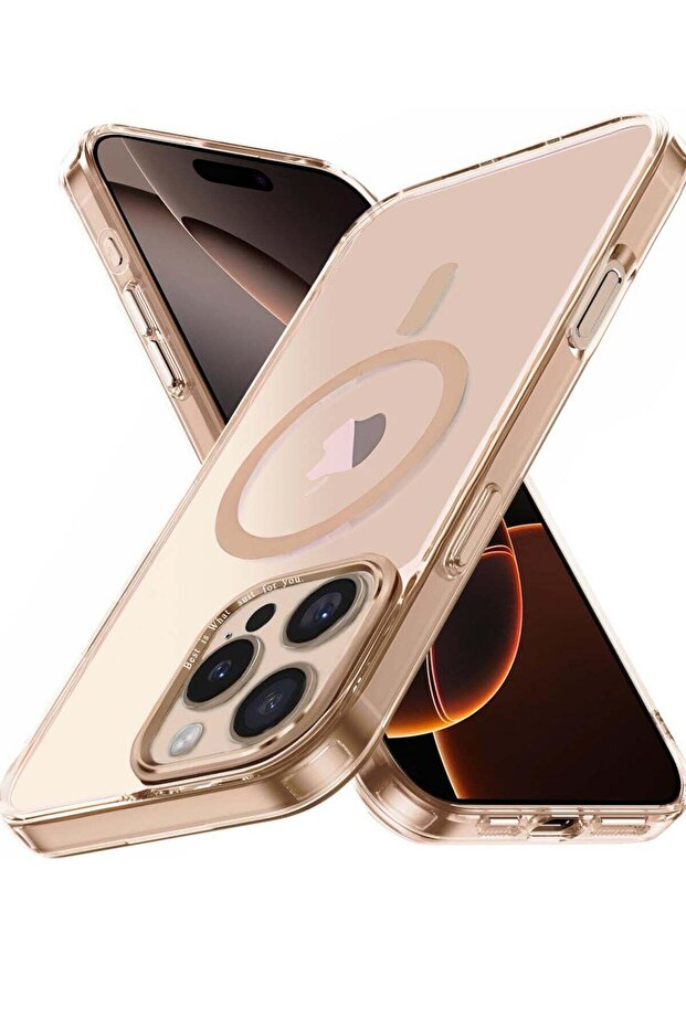 Desert Titanium Clear Cover for iPhone 16 Pro Max 6.9' [Anti-Yellowing] Hard Back Slim Shockproof
