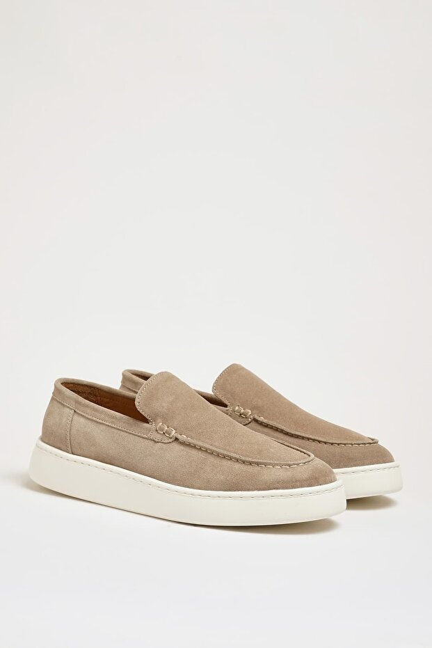 Mane Model Genuine Suede Leather Eva Sole Loafer Shoes
