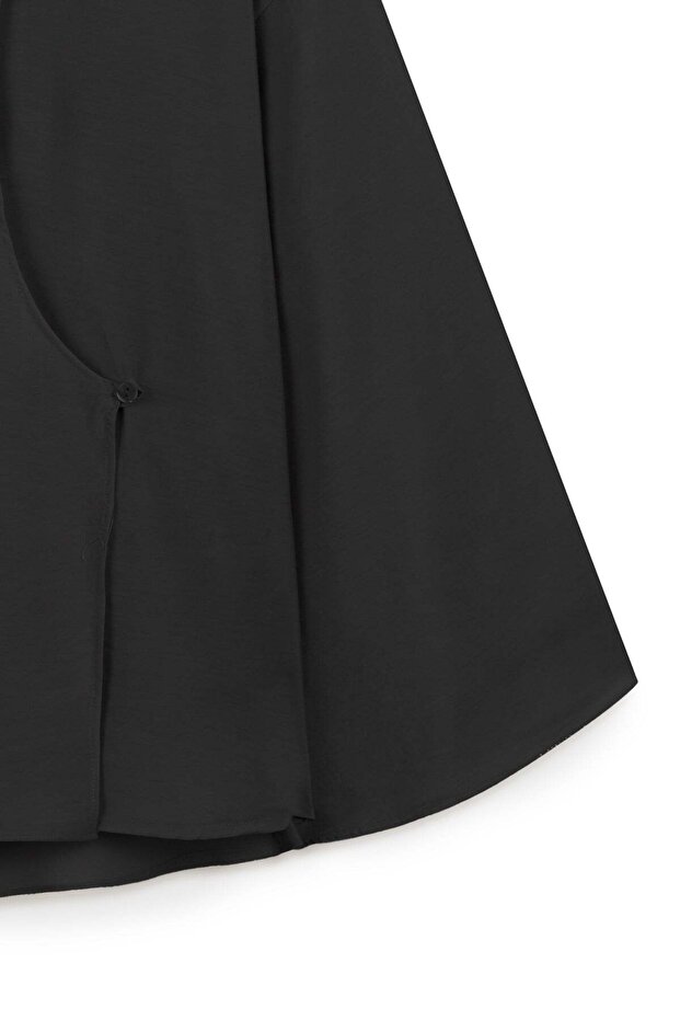 Buttoned Casual Tunic Black - 4