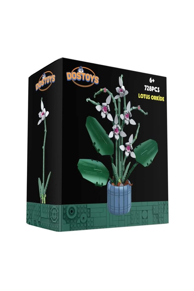 Oceanfour Block Toy Lotus Orchid Flower Lego 728 Pieces 06289-101-1