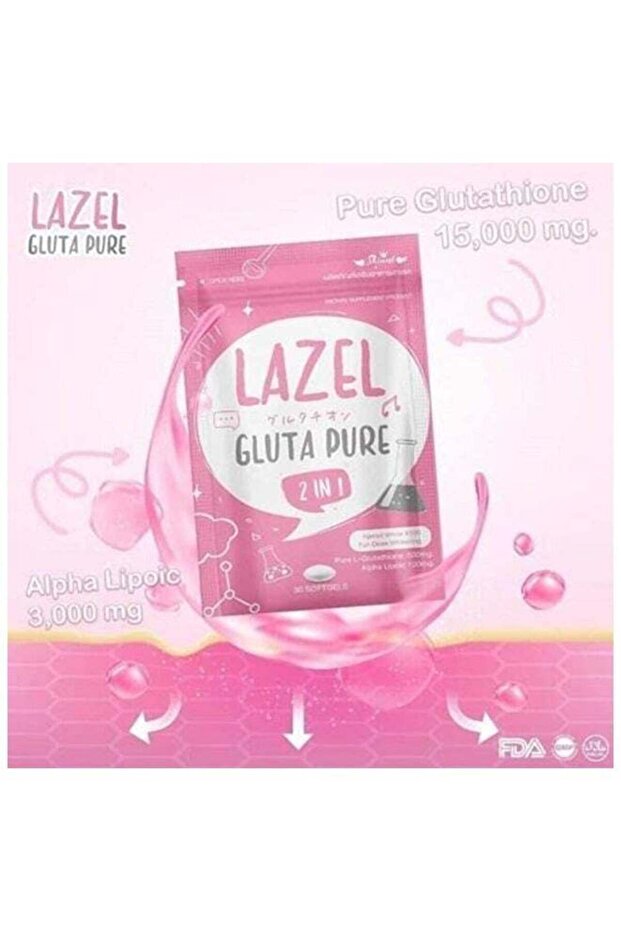 Lazel Gluta Pure 2 In 1 Dietary Supplement for Skin Brightening