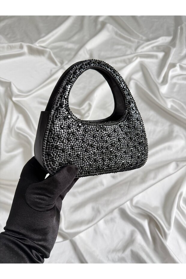 Maya Model Wedding Engagement Evening Dress Bag Black