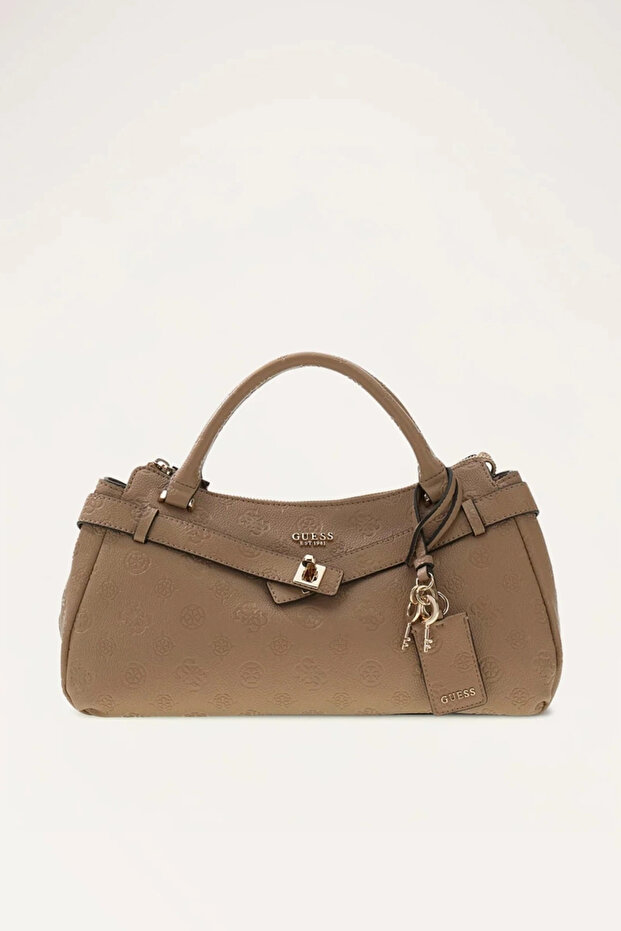 Ella Logo Girlfriend Women's Beige Handbag Hwpd9746050-Bio