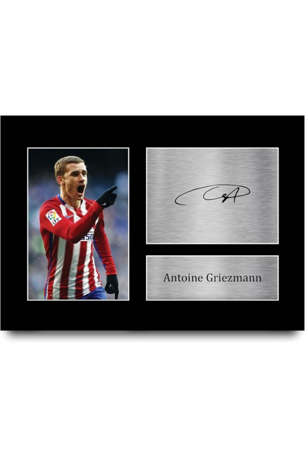 Antoine Griezmann A4 Unframed Signed Printed Autographs Picture Print Photo Display Gift For Atletico Madrid Football Fans