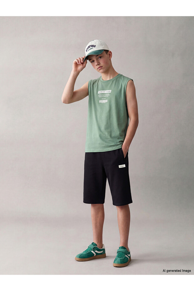 Nevavm Boys' Bermuda Shorts with Elastic Waist
