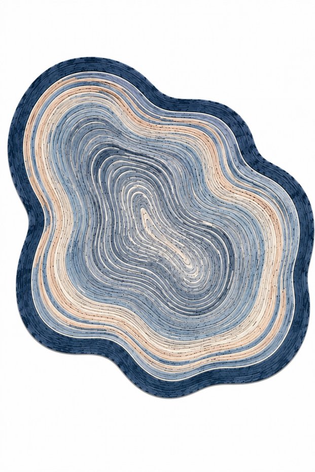 Contour Form Carpet Modern Woven Base Decorative Carpet Gf297