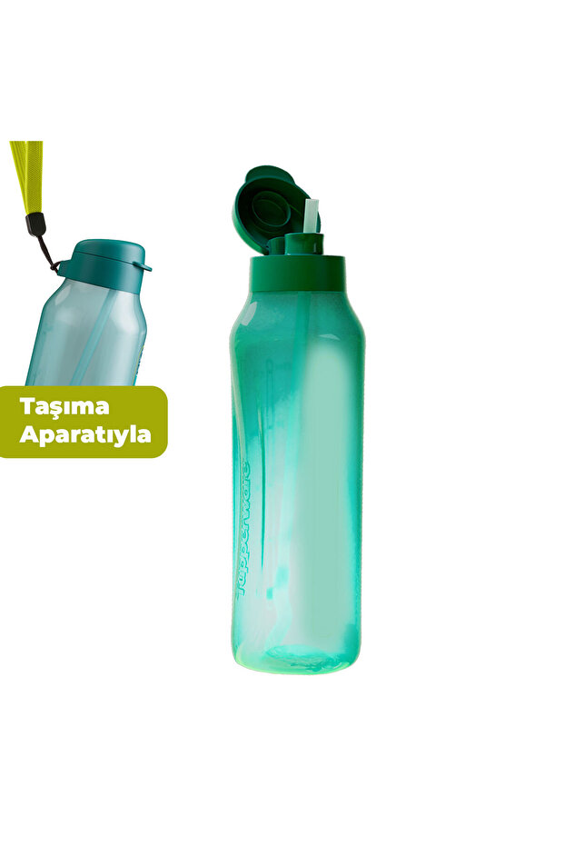 Aquavibe Water Bottle with Straw 1.2 L Mysterious Green