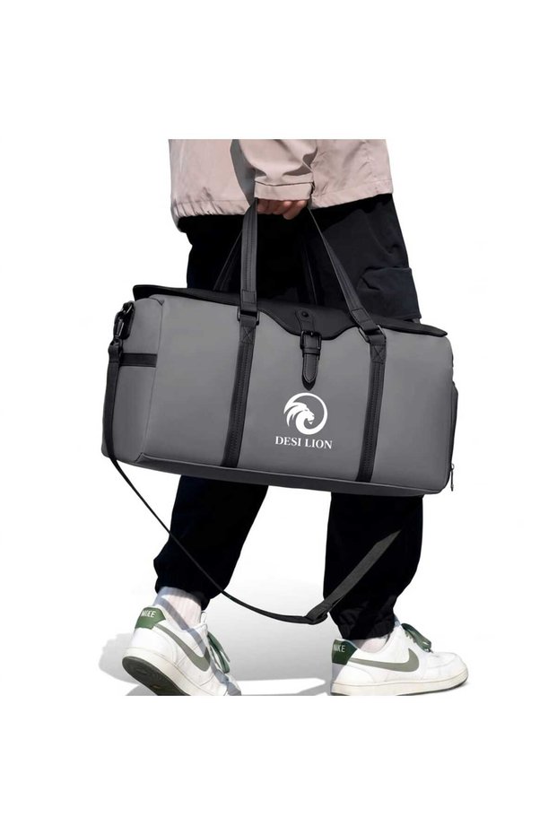 Gym Bag for Men & Women – Premium Waterproof Sports Duffel Bag with Shoe Compartment & Wet Pocket, Large Travel Workout Fitness Bag, 50 x 20 x 24 cm