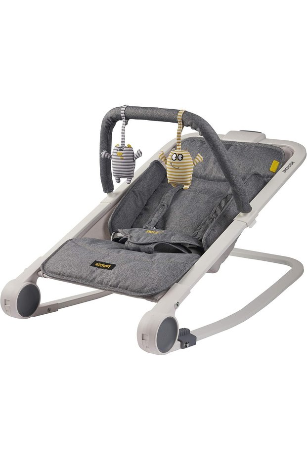 2-in-1 Ergonomic Baby Bouncer Chair with Toy Arch, 0-12 Months, up to 9 kg, Newborn Bouncer