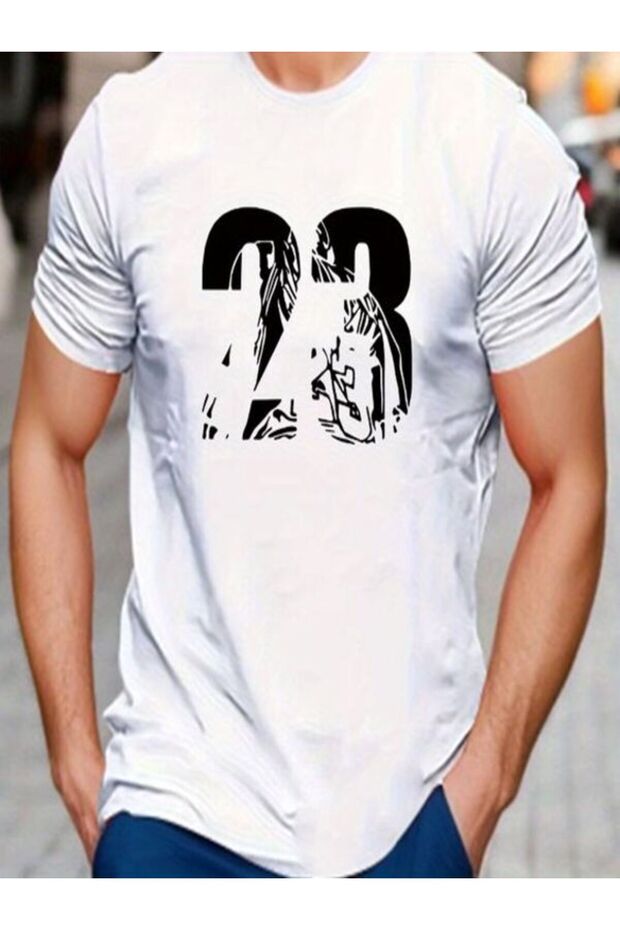 White Printed Men's T-Shirt