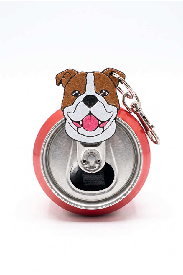 Bulldog Figured Keychain with Opener