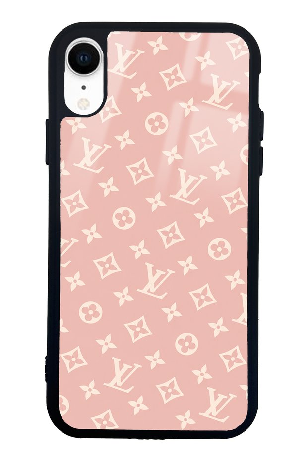 iPhone Xr Pink Lv Design Glossy Phone Case