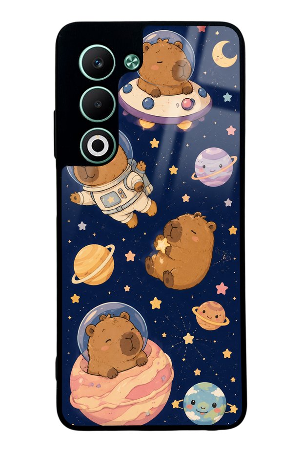 Oppo A5 5g Glossy Phone Case with Cosmic Capybara Design