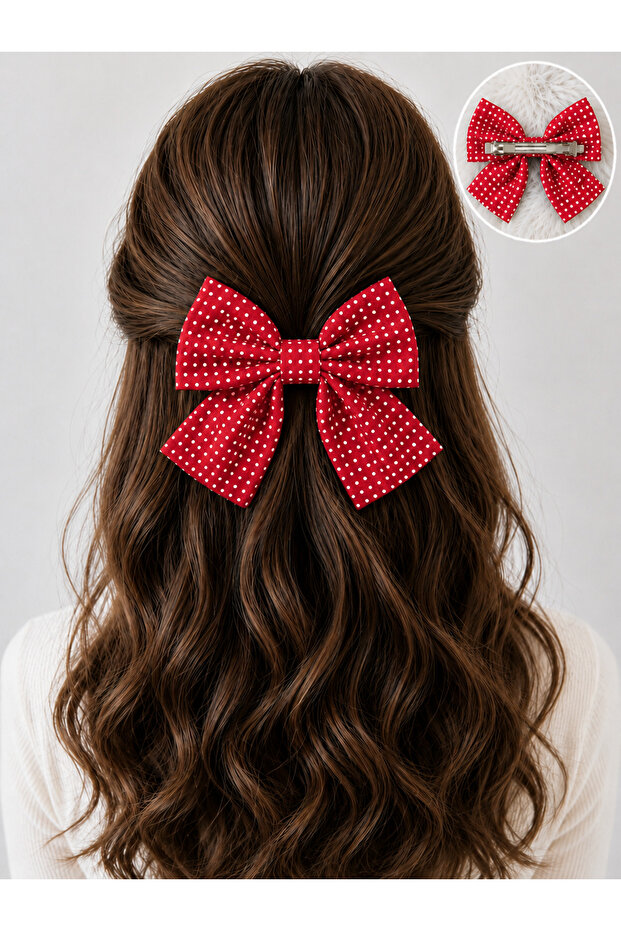 Handmade Automatic Bow Clasp - Suitable for Adults and Children. Flowers - Polka Dots - Gingham Checks - Bows - Butterflies - Leopard Prints and Solid Plain Colors