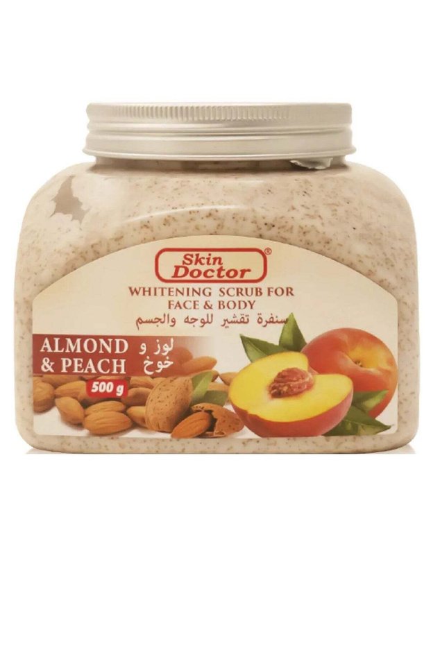 Almond & Peach Whitening Scrub For Face & Body 500g