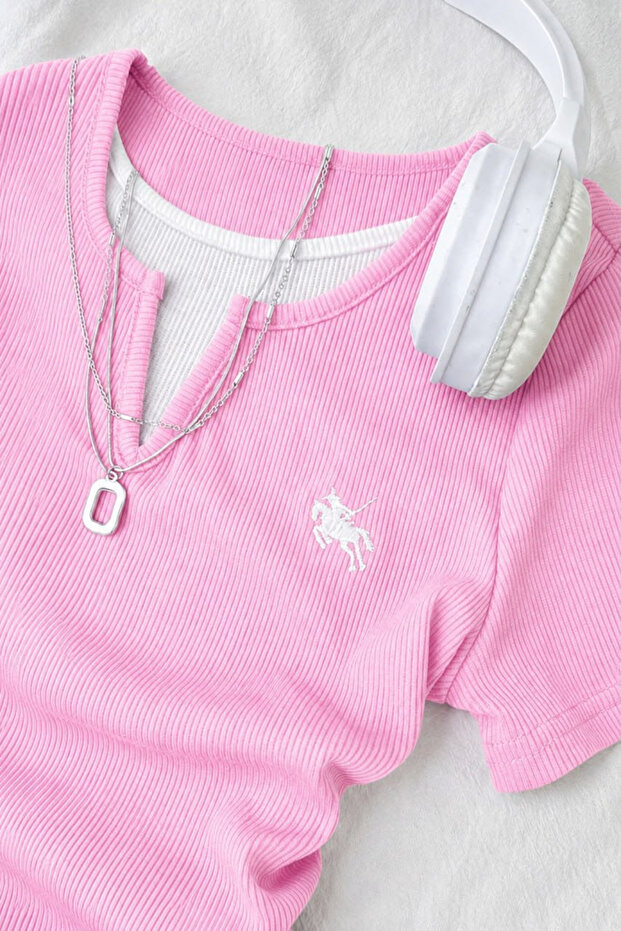 Pink Chapter Piecework Gathered Blouse - 4