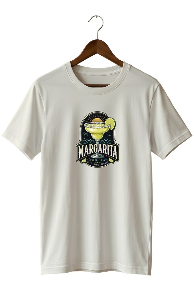 Margarita Cocktail Club Unisex Cocktail Printed Regular Fit Crew Neck T-Shirt