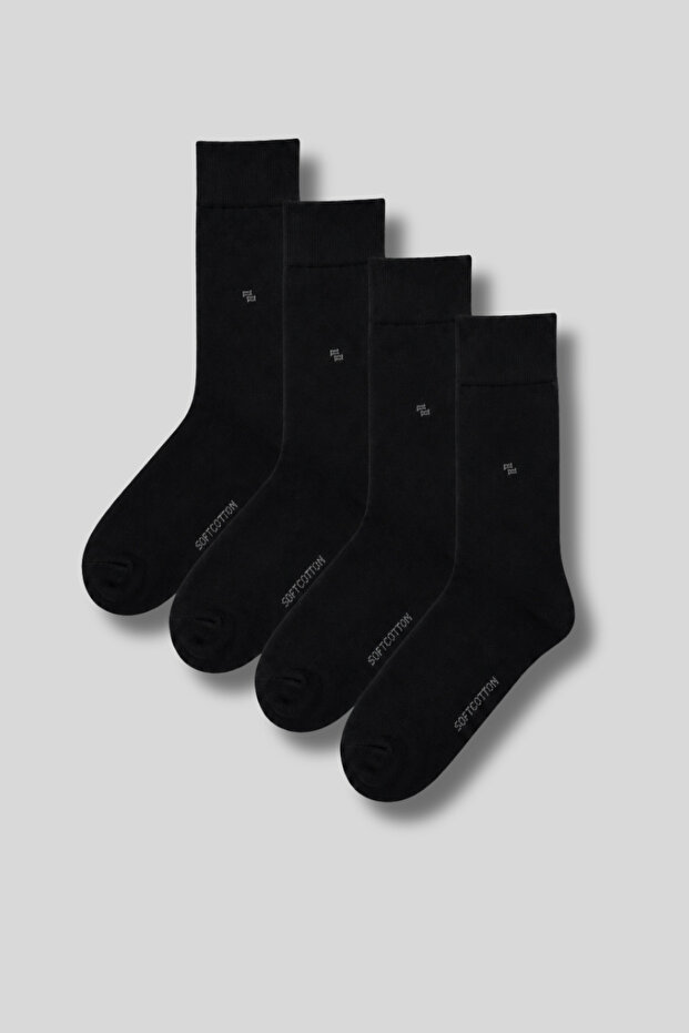 Men's 4-Pack Cotton Patterned Socks