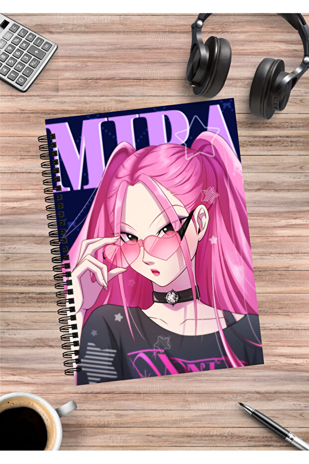Kpop Demon Hunters Anime Spiral Notebook A5 (50 Sheets)