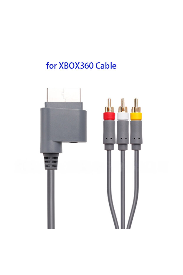 كابل AV بطول 1.8 متر لوحدة تحكم ألعاب Xbox360، سلك توصيل الصوت والفيديو لوحدة التحكم الرئيسية من مايكروسوفت