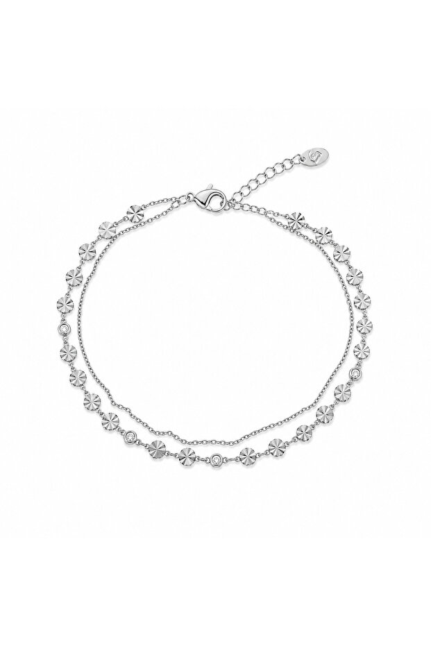 Double Row Sequin Detailed Anklet - 2