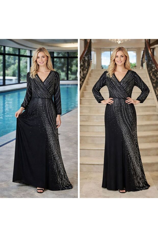 Soft evening dress
